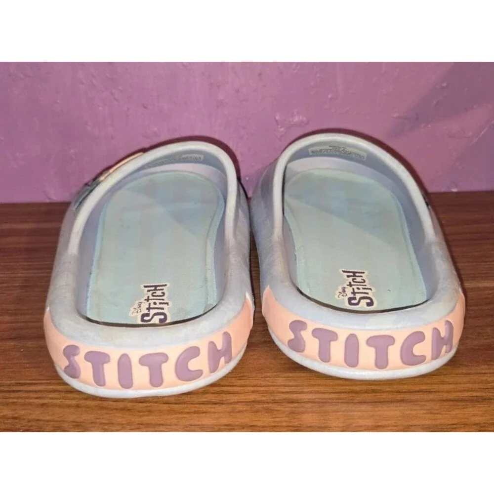 Lilo & Stitch Ground Up Platform Slides Sandal Blue Pink | Kids Size 4